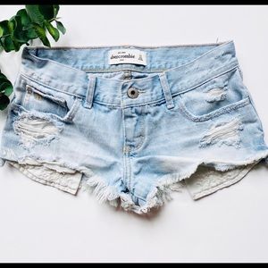 Abercrombie Kids Girls Denim Shorts Light …